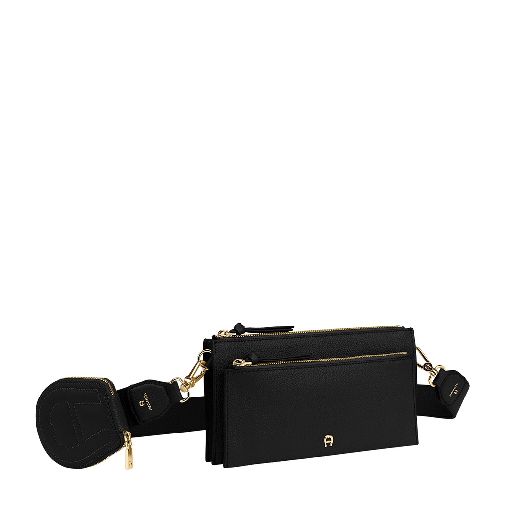 ISA Crossbody Bag, black | AIGNER JAPAN WEBSITE